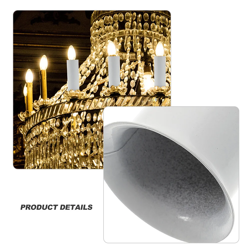 

15pcs Hanging Lamp Base Sleeve Metal Sleeves For Pendant Light Fixture Cover Crystal Lamp Accessories Tube Lighting Parts