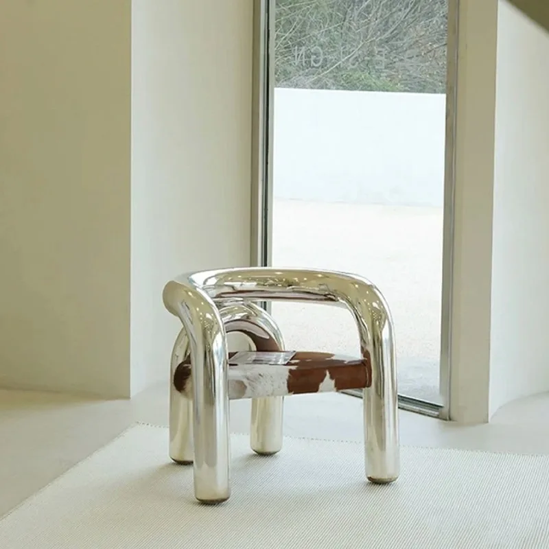 

Design Sense Art 、Special-shaped FRP Elbow Armchair Resin Electroplating Single Leisure Chair