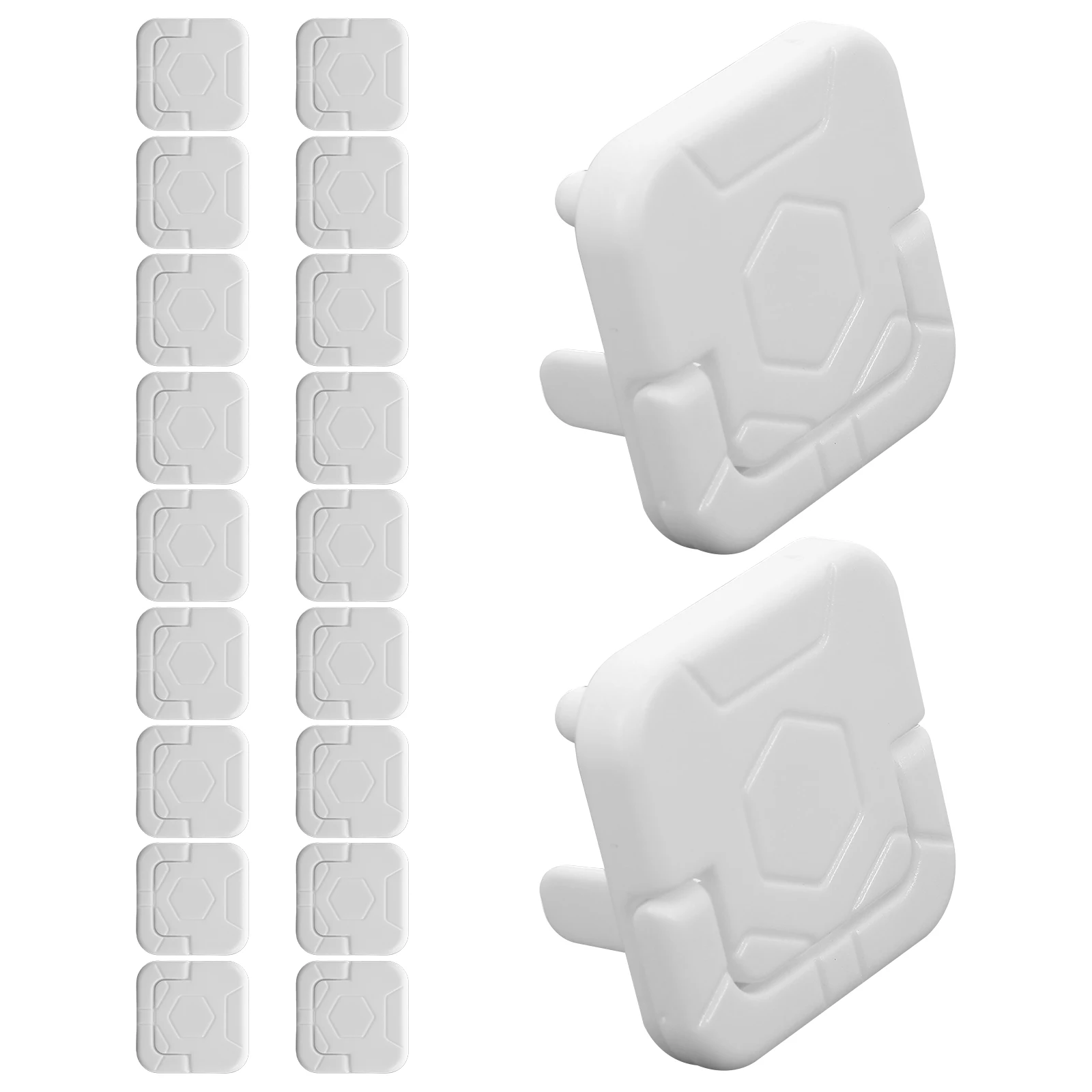 20 Pcs Protective Socket Cover Electric Outlet Plug Baby Proof Child Safety Plastic Longlasting Easy Installation Versatile Use