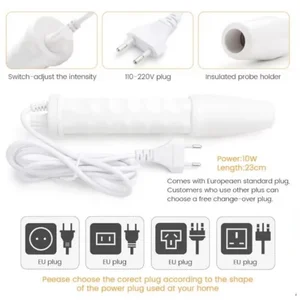 Hochfrequenzelektroprotherapie tragbare Schönheitsvorrichtung Hautpflege Hautpflege Spa Derma 4 Violett Zauberstab 8 Hauptverkaufsweg Anti -Aging - №7