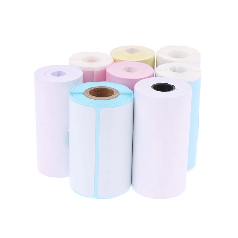 Mini Printer Paper Self-adhesive Thermal Papers HD Color Label Printers Photo Inkless Printing