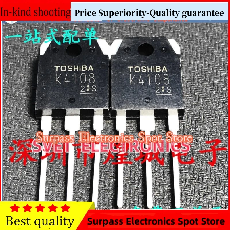 

10PCS-50PCS K4108 2SK4108 TO-3P MOS 500V 20A Original Fast shipping