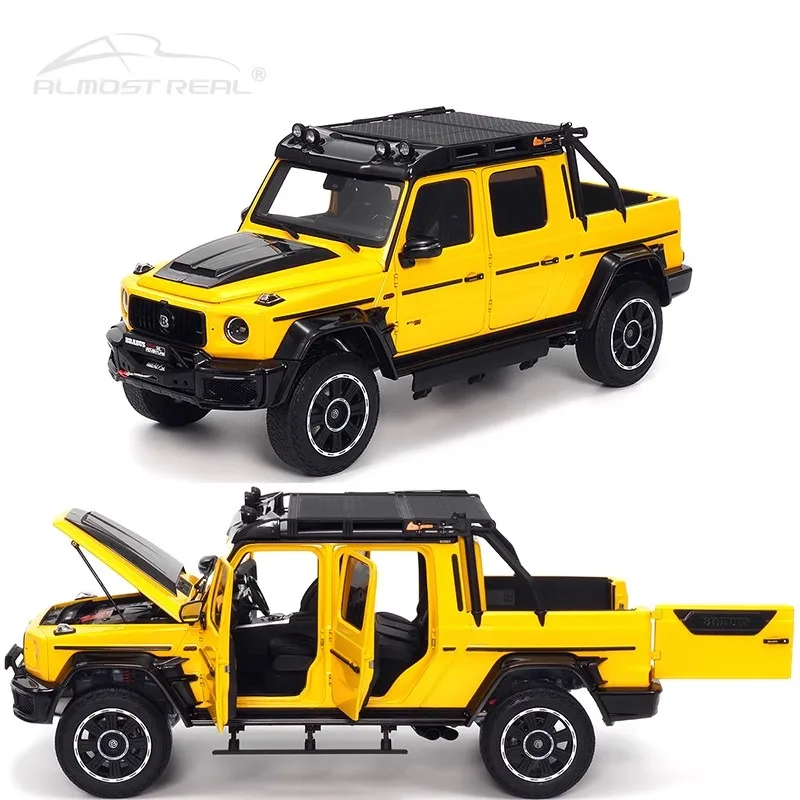 نموذج سيارة حقيقي تقريبًا 1/18 Brabus G800 Adventure Edition Xlp 800 Brabus G-Class Widestar نموذج سيارة للأولاد مجموعة لعبة هدية