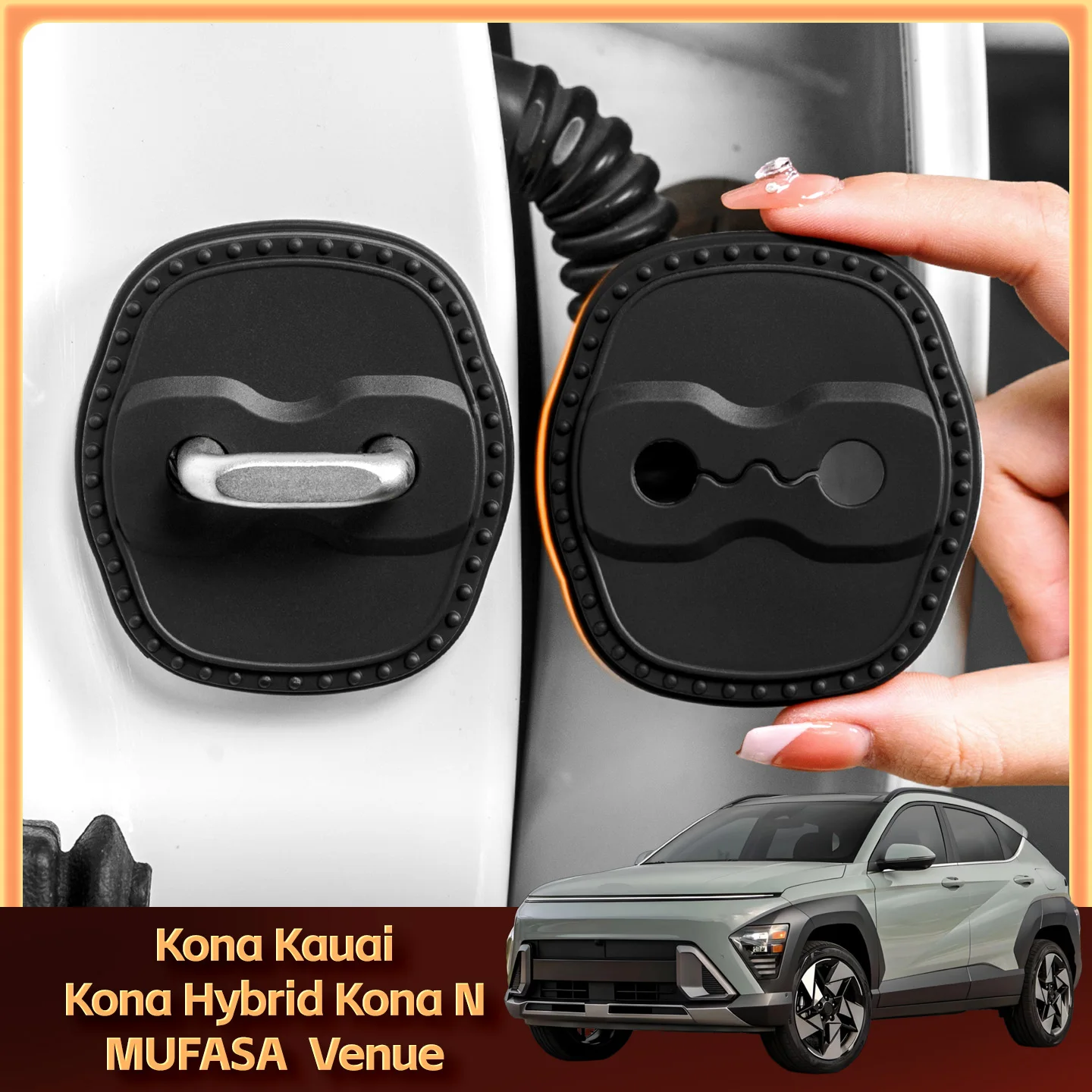 2/4Pcs Silicone Car…
