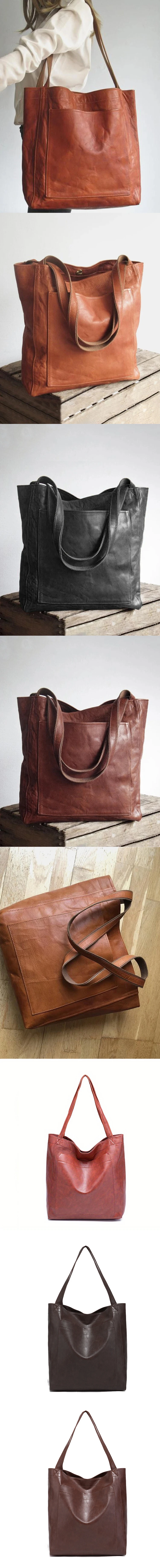2025, große Kapazität Frauen Taschen Öl Wachs Leder Mode Geldbörse Schulter Taschen Mit Seitentaschen Mädchen Handtaschen Weibliche Totes – Detail 2