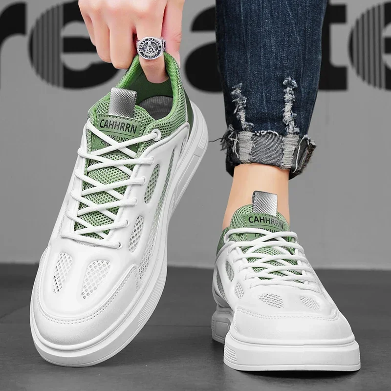 

Универсальные мужские кроссовки для отдыха, мужские легкие удобные спортивные прогулочные туфли, модные высококачественные легкие удобные прогулочные туфли