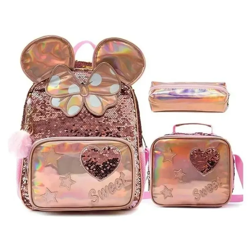 

2/3pcs/set Girl's School Backpack With Lunch Bag Pencil Case Children School Bags Teenager Girl's School Backpack