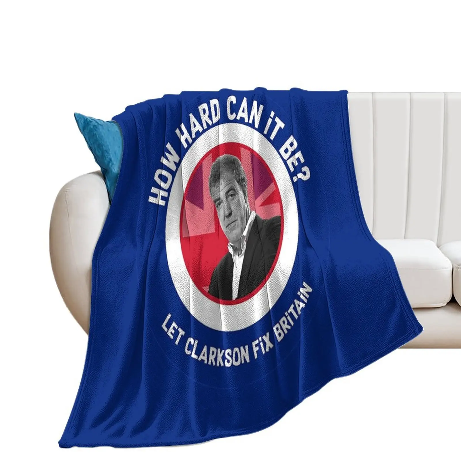 Jeremy Clarkson Prime Minister - Jeremy Clarkson Funny Gifts - Clarkson For King Throw Blanket anime Blankets