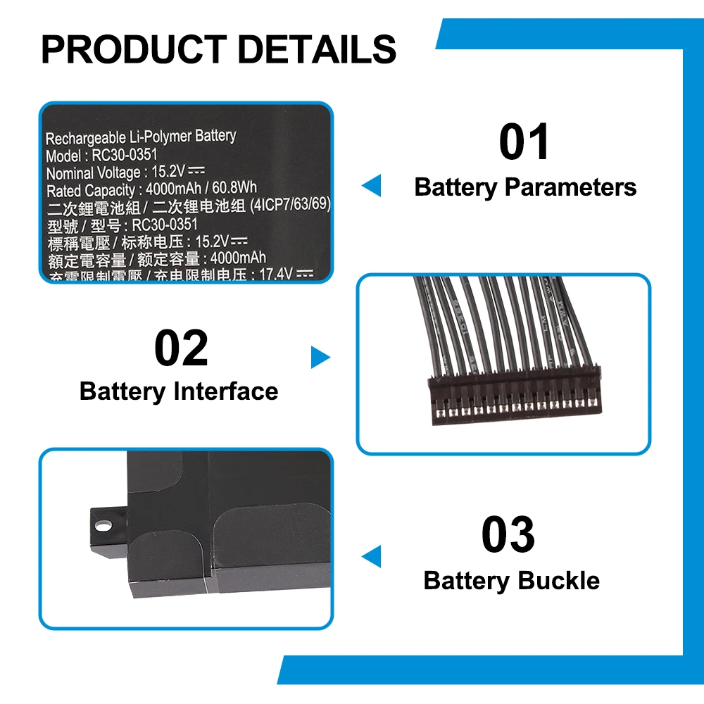 KingSener RC30-0351 Bateria Do Portátil Para Razer Blade 15 Base 2020 2021 RZ09-0369x RZ09-0351 9E11 RZ09-0351 Série Notebook 60.8WH