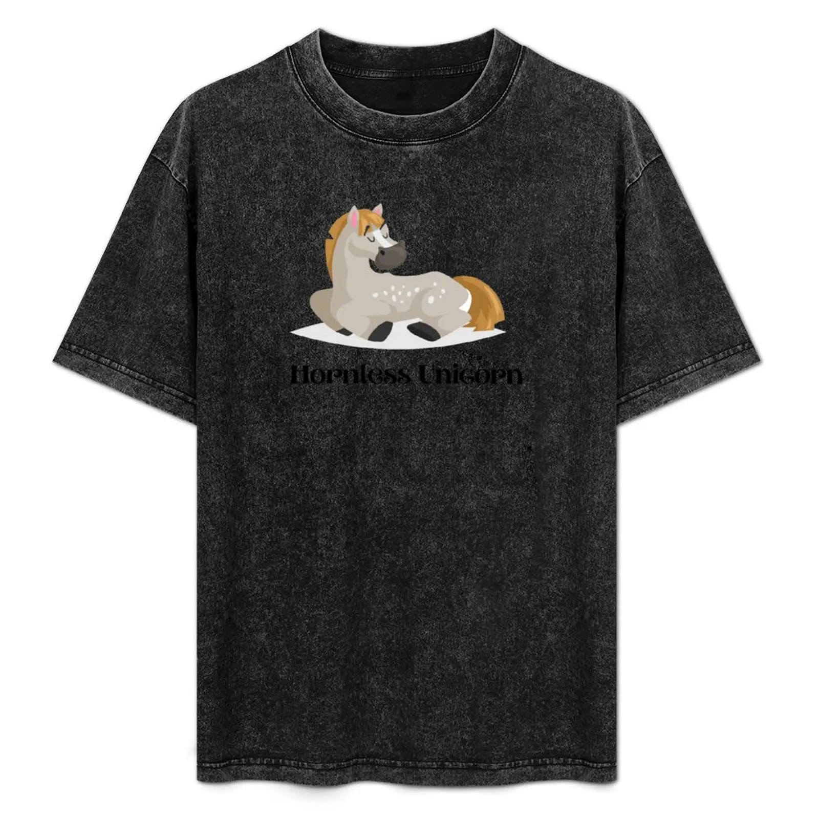 Accurate Animal Names: Hornless Unicorn T-Shirt Fashion Simple Casual Tee Shirt