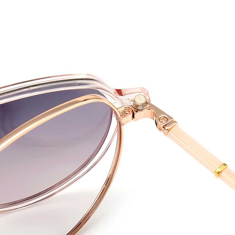 Ceofy 2022 Women Fashion Glasses Frame Polarized Sunglasses Clip On Brand Designer Myopia Prescription Retro Eyeglasses Frame