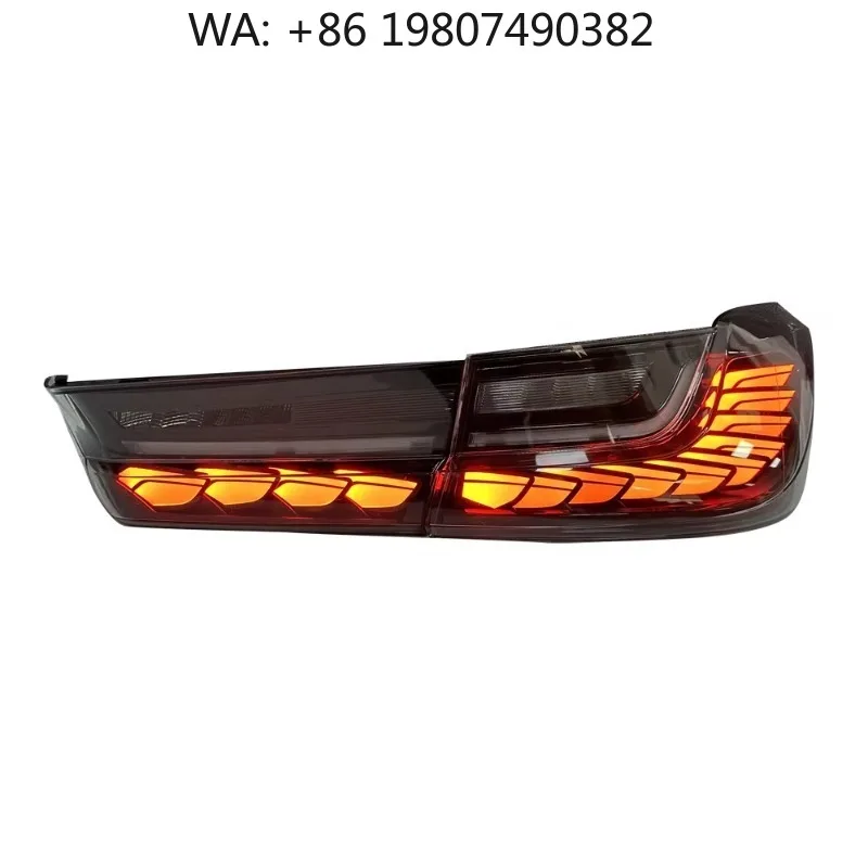 Clear Lens LED Tail Light, Dynamic Animation Turn Signal Lamp, Custom Rear Auto Styling Light with Sequential Flash Effect