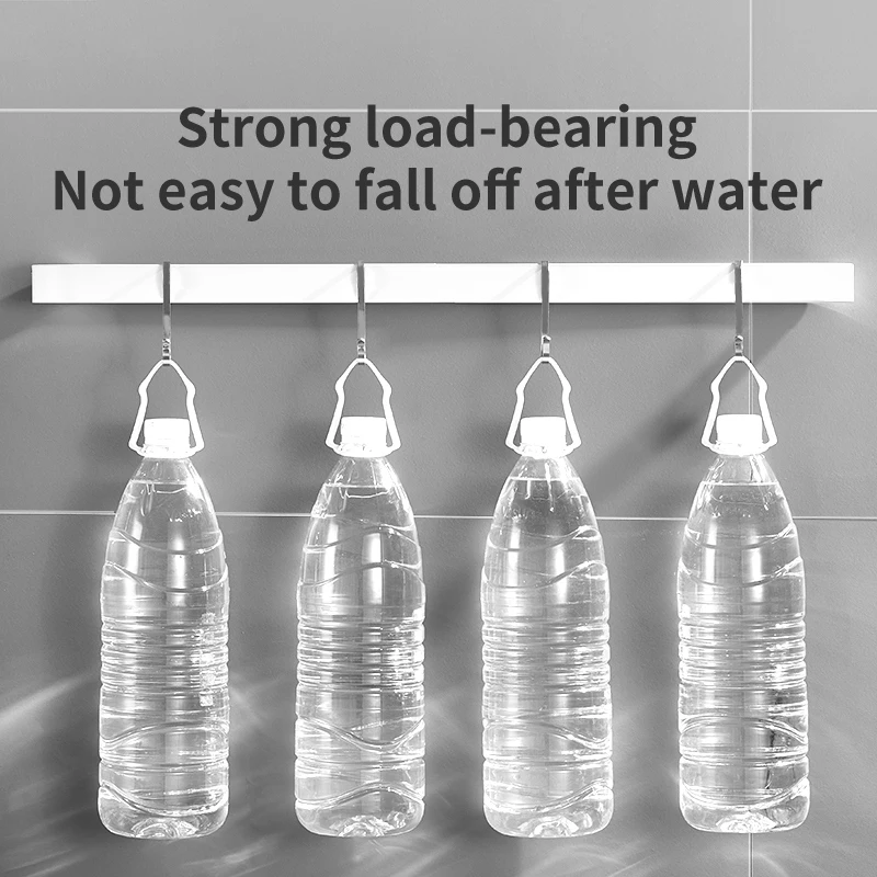 Towel Rack Punch-free Bathroom Wall-mounted Toilet Space Aluminum Single Pole Towel Ring Storage Rack Bathroom Storage Rack