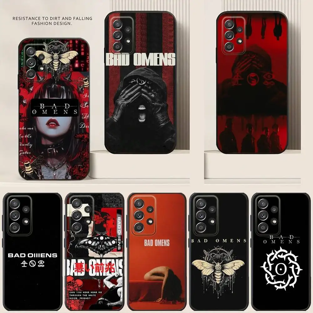 

B-Bad Omens The Drain Phone Case For Samsung S24,21,22,23,30,Ultra,20,Plus,Note,10,9,Black soft silicone case