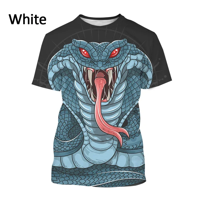 Men's Cobra Art Short-sleeve T Shirt Animal Snake Casual Fashion T Shirt Viper Harajuku Print Streetwear Top