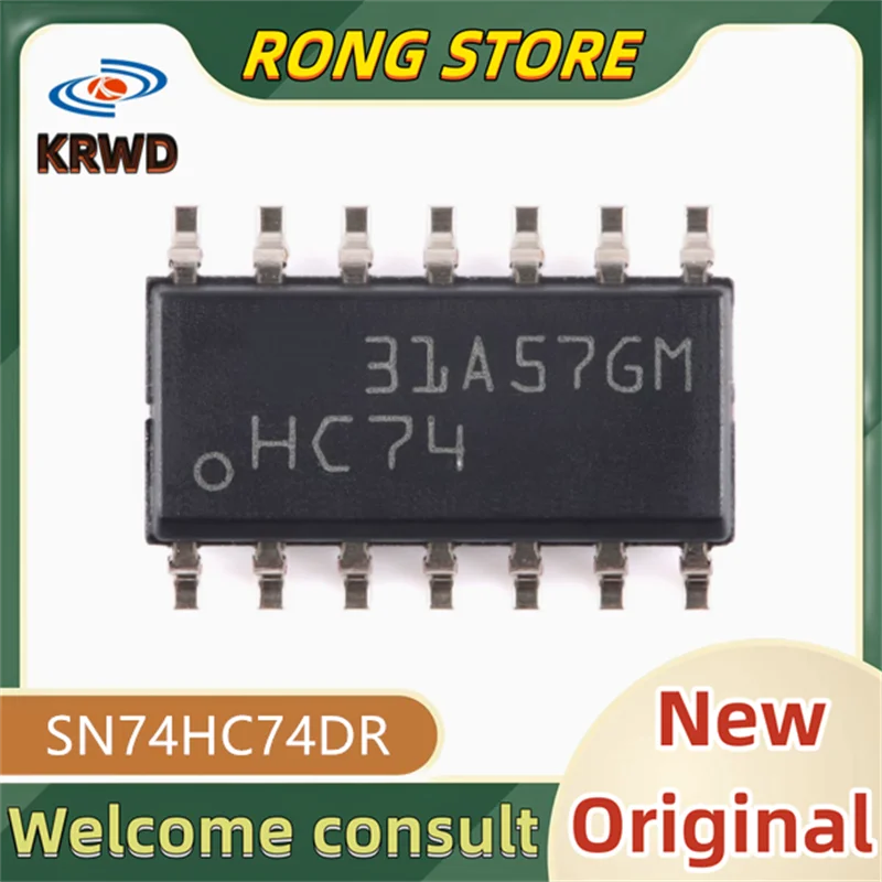 10PCS HC74 New and original SN74HC74DR SN74HC74D SN74HC74 74HC74DR SOP-14