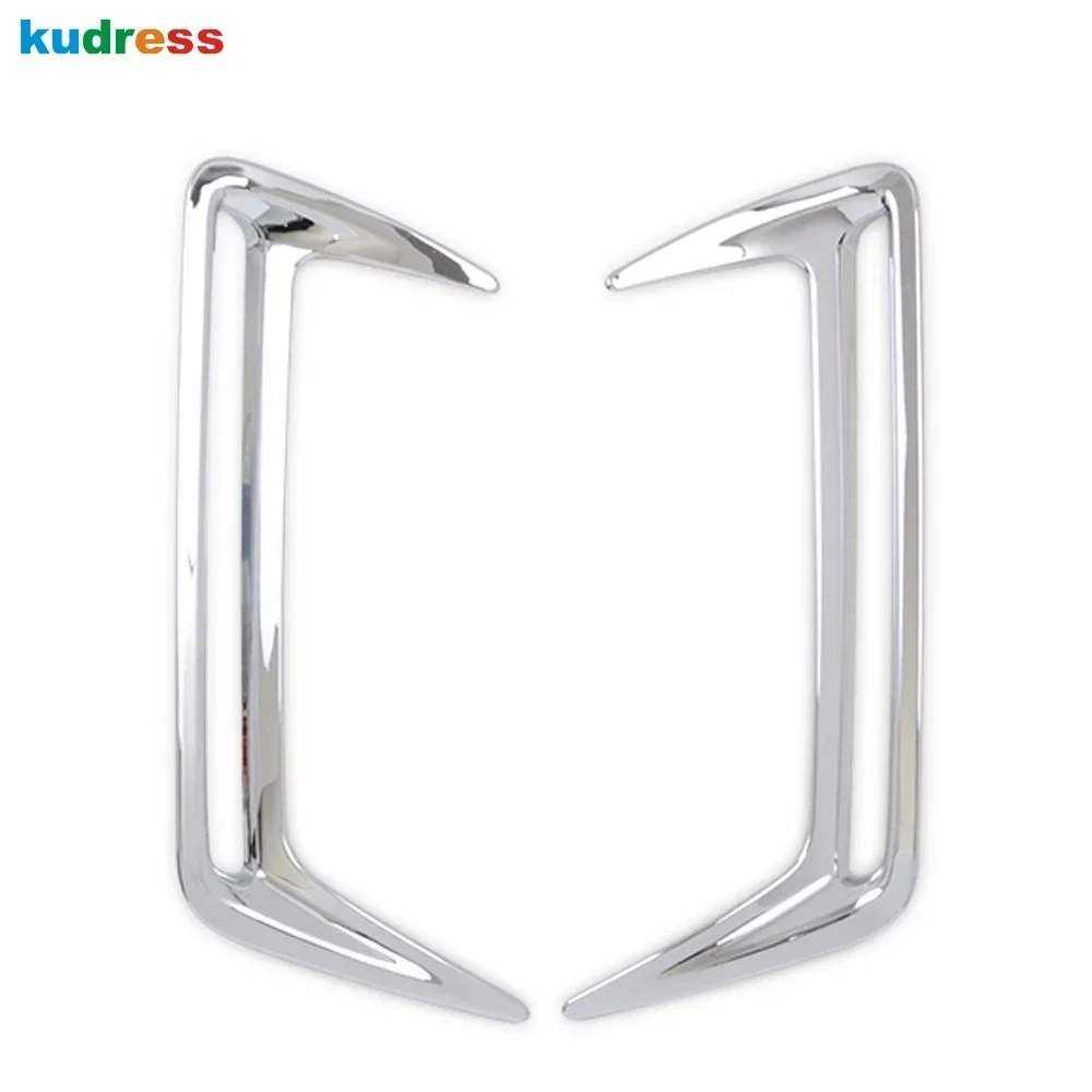 Rear Bumper Fog Light Lamp Cover Trim For Toyota Corolla 2019-2023 Hatchback Chrome Car Tail Foglight Bezel Trims Accessories