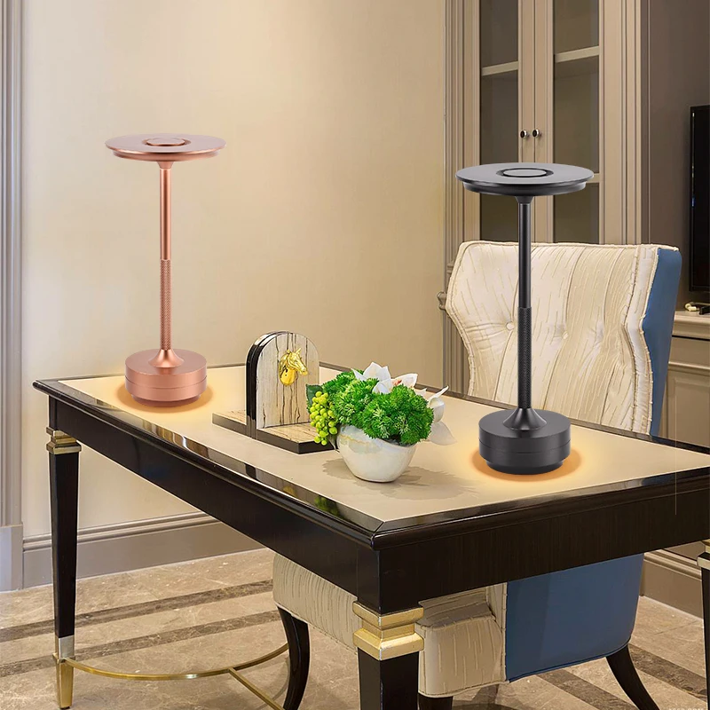 مصباح طاولة شحن USB LED يعمل باللمس العلوي بثلاثة ألوان يعتم مصباح مكتبي يعتم بتصميم بسيط مصباح طاولة مقاوم للماء #5