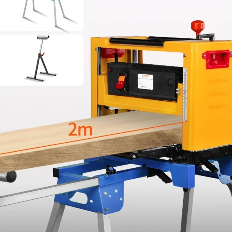 Household Electric Planer – 220V 13-Inch Multifunctional Benchtop Single-Sided Woodworking Planer