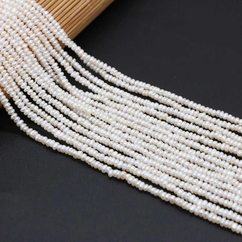 Natural Zhuji Freshwater Culture Pearl Beads 3-3.5mm Irregular Loose Pearl Bead for Jewelry Making Diy Necklace Supply