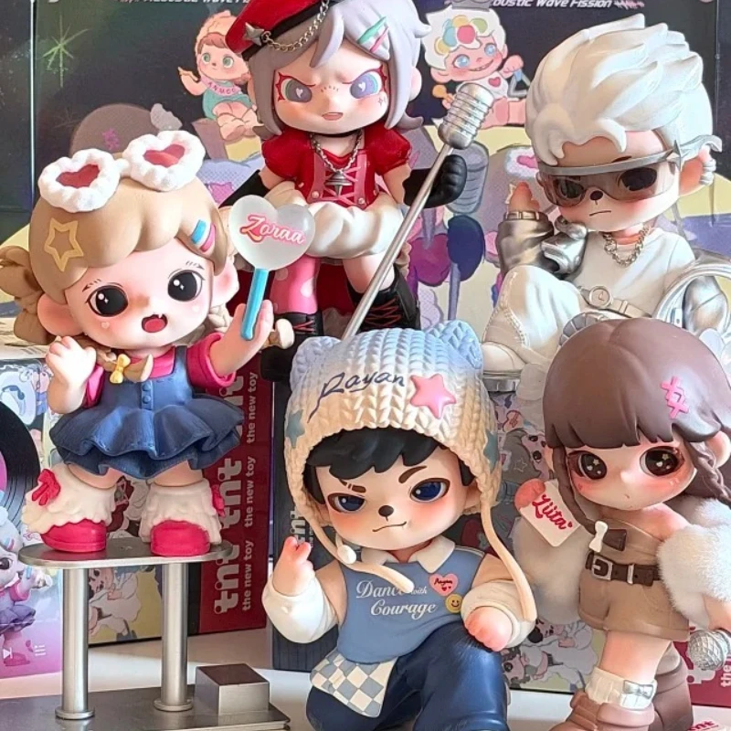 

TNTSPACE Acoustic Wave Fission Blind Box Kawaii Mystery Box Фигурка Аниме Кукла Сумка-сюрприз Коллекция Модель Орнамент Подарок