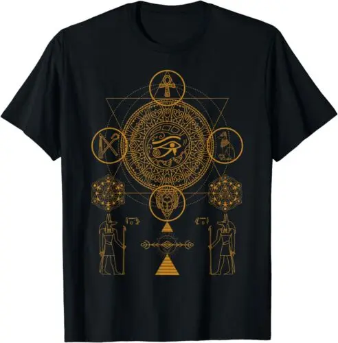  Sacred Geometry Egyptian God Anubis Eye Of Horus Best T-Shirt S-5xl