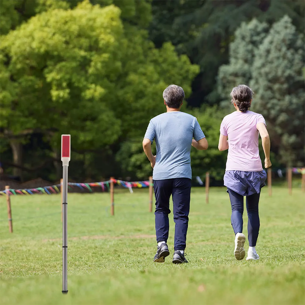 2pcs Solar Powered Driveway Markers Solar Traffic Light For Outdoor Yard Pathway Winter Snow Road Safety Warning Light Strobe