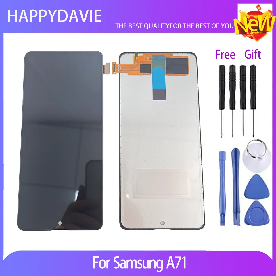 

High quality 6.7-inch TFT suitable for Samsung Galaxy A71 A715 A715F A715FD LCD display, digital touch screen replacement