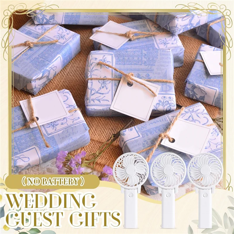 B07B-10 قطعة مروحة محمولة باليد مروحة الزفاف مروحة شخصية مروحة يدوية صغيرة مروحة محمولة بيضاء لحفلات الزفاف العازبة Fa #4