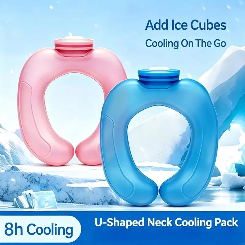 Wearable Summer Neck Wrap With Water Port and PVC Shell for Camping, Outdoor Tasks, Walks, and Travel Use Outside 69HD