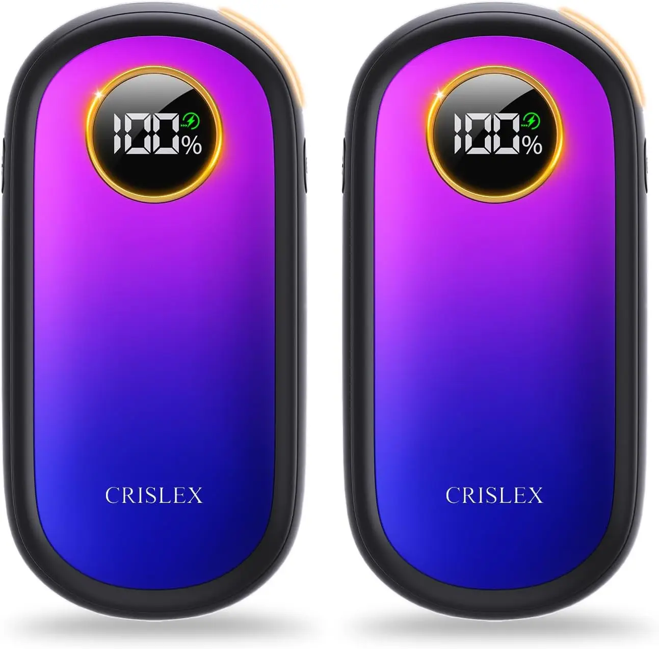 

Rechargeable Hand Warmers with LED Display, Flashlight, 4 Heat Levels for Outdoor Activities and Gifts