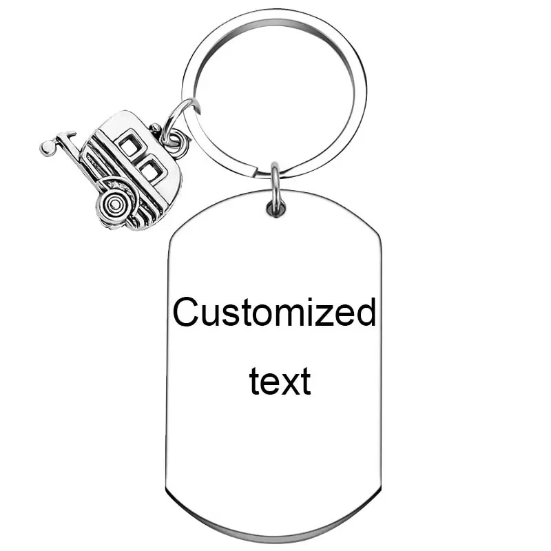 Personalized Custom Keychain Happy Camper RV Key Chain Ring Trailer Camper Gift Camper Lover Gifts Vacation Jewelry Camping Gift