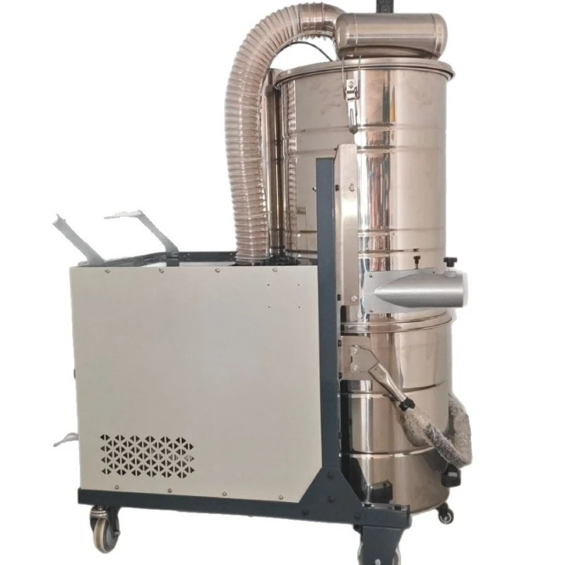 Large industrial vacuum cleaner with vortex high negative pressure fan