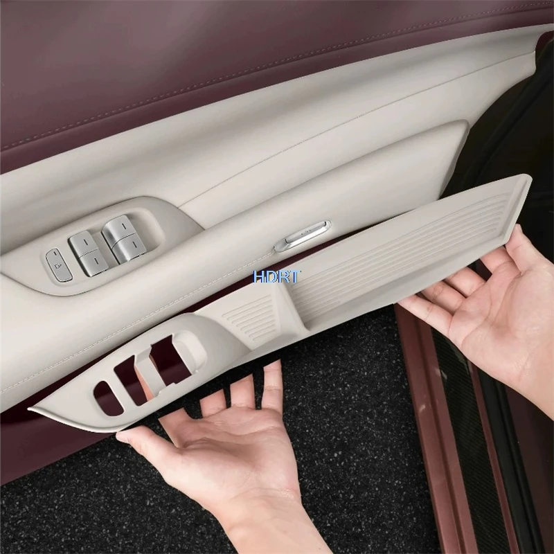 

For Xiaomi YU7 2025 + Car Style Door Armrest Button Window Lift Dust Proof Pad Storage Box Scratch Resistant Mat Organizer Cover
