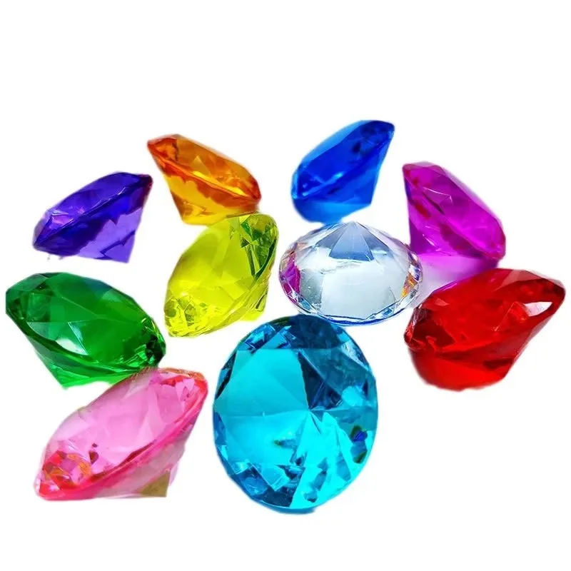 30 個のアクリルクリスタルダイヤモンド宝石のおもちゃ女の子のためのカラフルな宝箱宝石セット子供の誕生日プレゼントクリスマスギフト