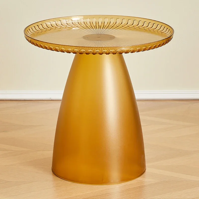 Transparent Edge Table Modern Living Room Round Home Creative Bedside Coffee Table Мебель Desk Furniture Mesa Centro Salon 가구 image 6