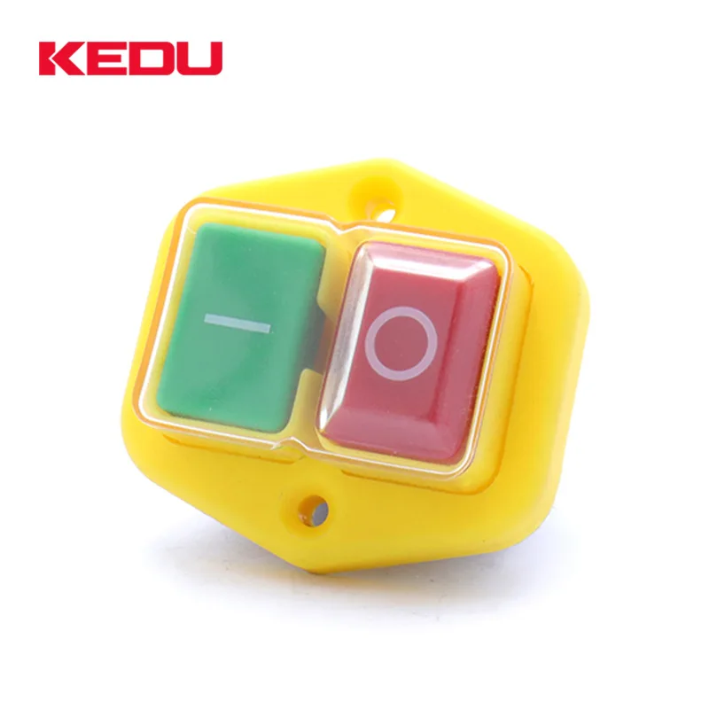 

1PC KEDU Electromagnetic switch start switch waterproof power tool switch 16A250V4Pins/5Pins Can Replace KJD17B