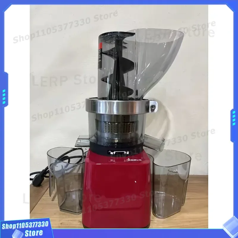 Commercial Electric Slow Juicer High Yield Anti Clogging Cold Press Machine Continuous Fruit Vegetable Juice Extractor for