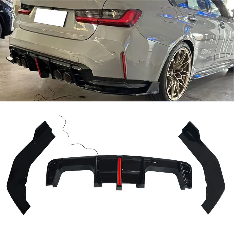

Suitable For 2021-2025 Bmw M3 G80 G82 With Lights Rear Lip 3-section Replacement Installation