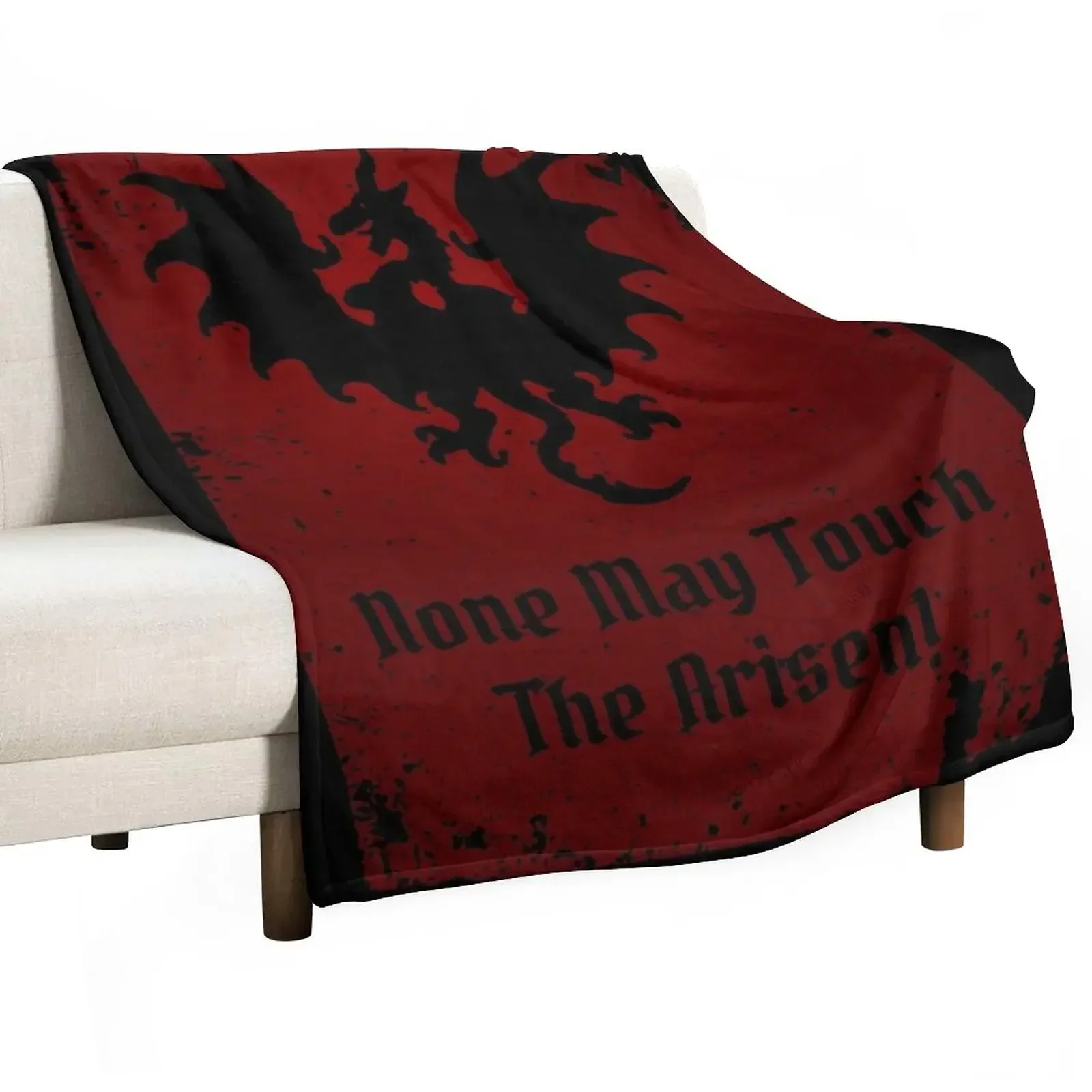 None May Touch The Arisen Throw Blanket Bed Fashionable valentine gift ideas Blankets