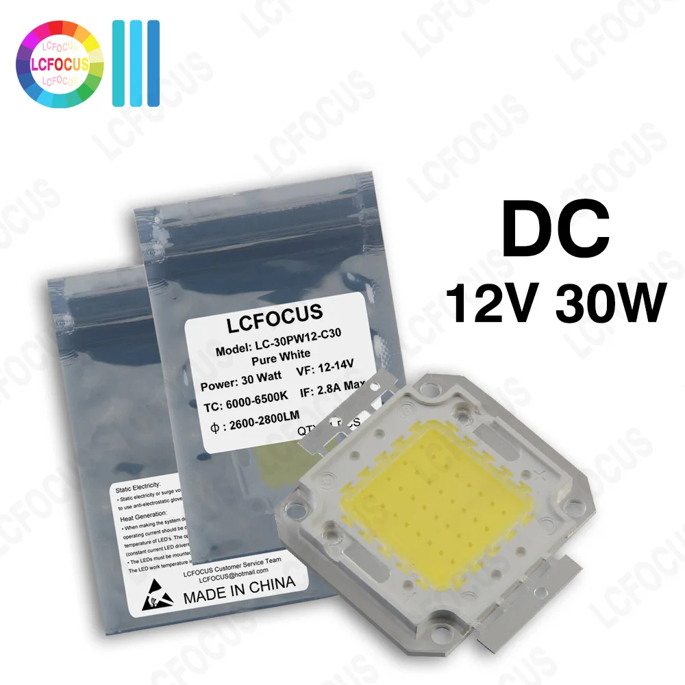 DC 12V Solar Floodlight 10W 20W 30W 50W LED COB Chip Warm Cool White 3000K 6000K For 10 20 30 50 W Watt Outdoor Flood Lights