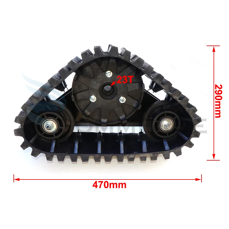 Set di ruote in gomma per 50cc-250cc ATV UTV Buggy Motoslitta Quad Dirt Bike Moto elettrica Sabbia Snow Track System