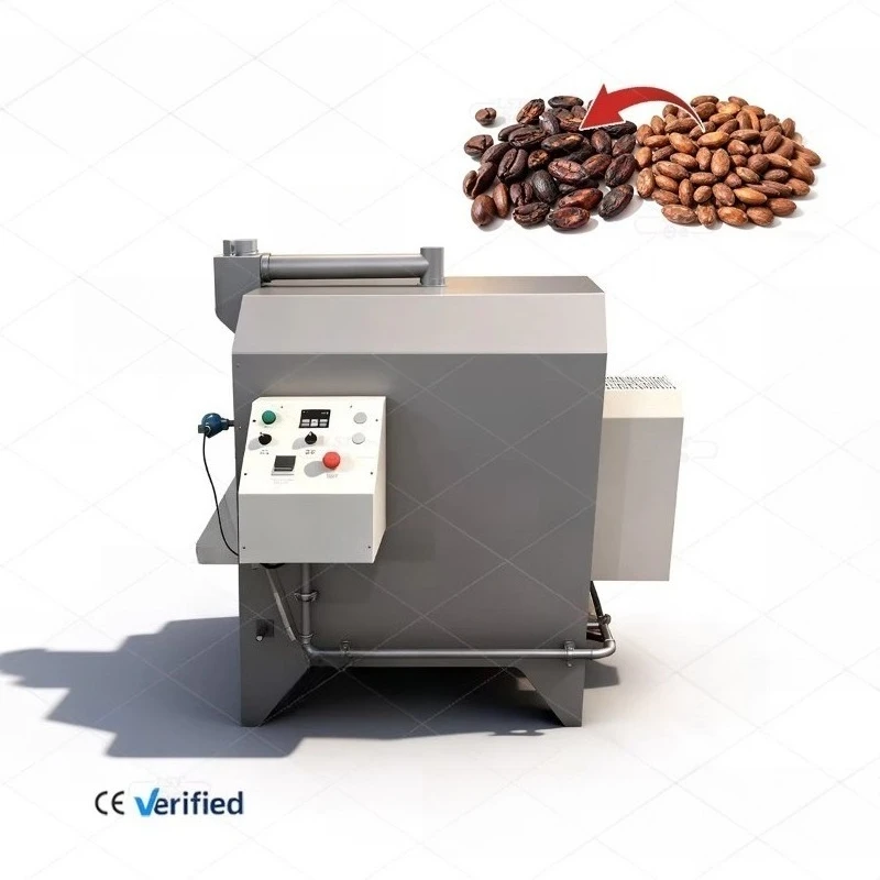 LST New Automatic Cashew Nut Peanut Chocolate Cocoa Bean Roasting Machine Bean-To-Bar Fruit Milk Corn Machinery