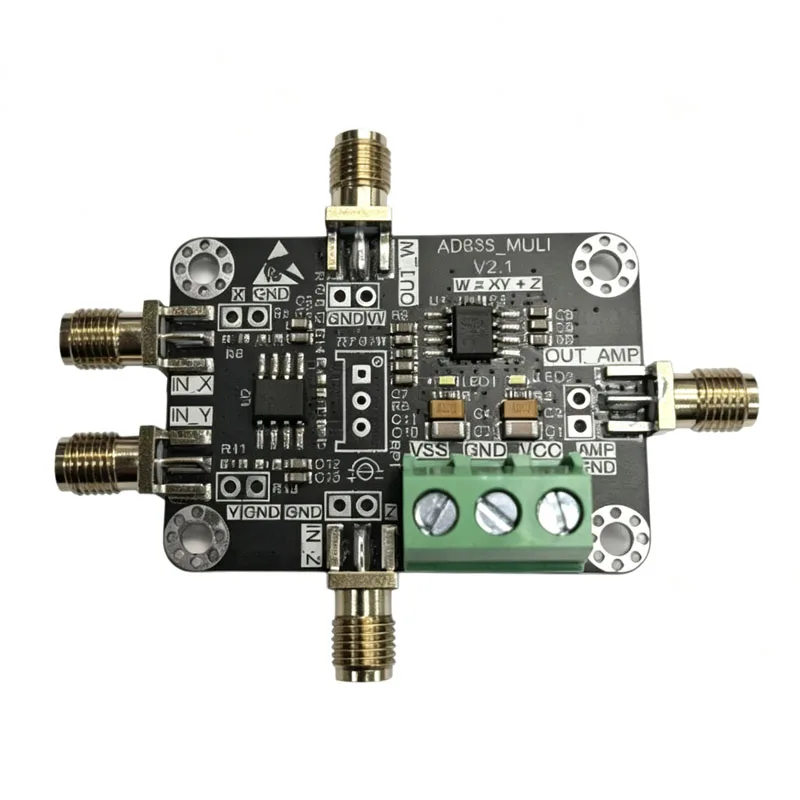 AD835 Analog Multiplier Mixer Modulator 250MHz RF Module Demodulator Signal Processing Board High-Impedance Input, 10x Gain