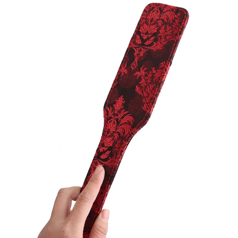 

32CM PU Leather Patterned fabric cover Equestrian Horse Whip Paddle Riding Crop for Horse Equestrian bat