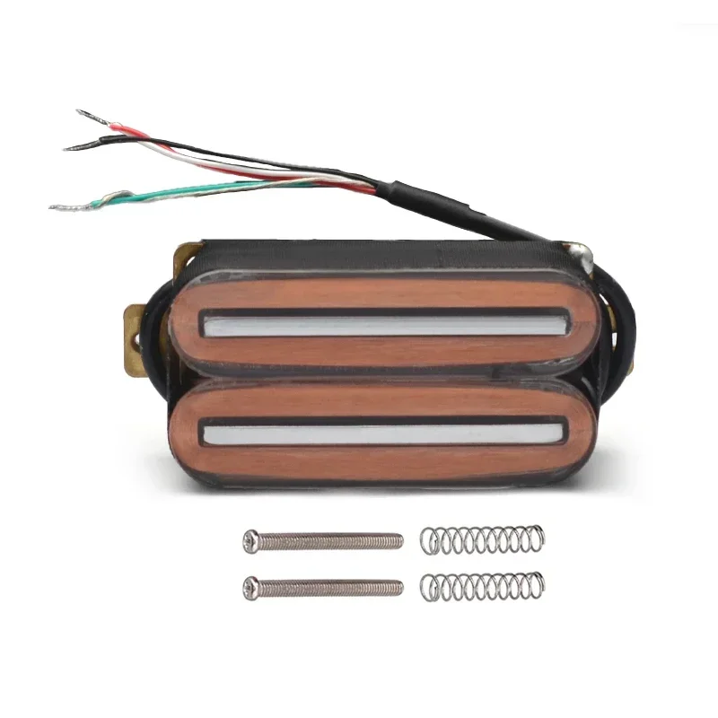 Dual Blade Hot Rail Electric Guitar Humbucker Pickup Ceramic 4-Wires Guitar Parts With 57mm Steel Pole Multi Color