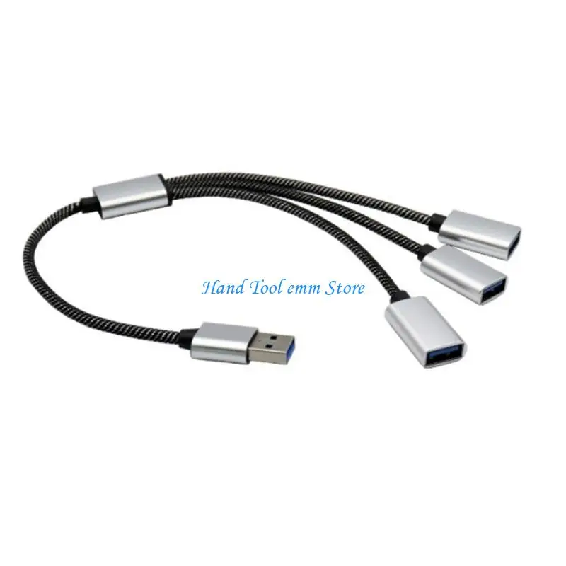 

H37F USB Male to 3/2 USB 2.0 Female Extension Cord Connector Data Adapter