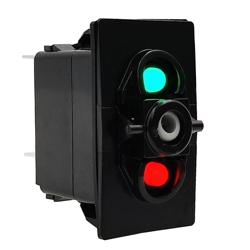 12V 24V Green Red LED Rocker Switch Body 5 Pin SPST ON OFF / 7 Pin DPDT ON OFF ON | Latching / Momentary Switch Replacement Base