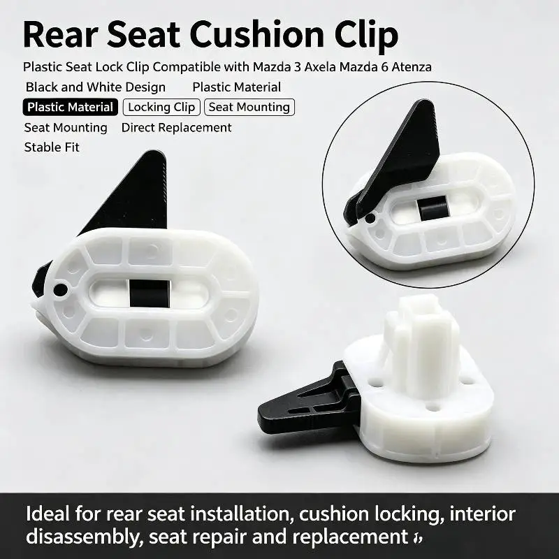 Car Seat Fastening Clips 2 Pack High Performance ST Vehicle Interior Component Replace LR026762 XR81993