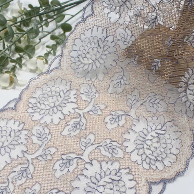 

64Yards Bilateral Flowers Lingerie Lace Trim Underwear Lace Accessories Mesh Cloth Mesh Embroidery Lace 2025